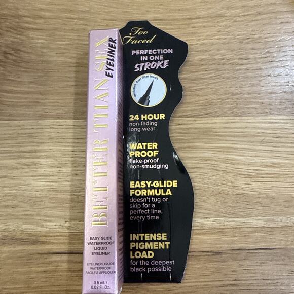Too Faced Better than Sex Waterproof Liquid Eyeliner Deepest Black 0.02oz/0.6ml - Picture 1 of 2
